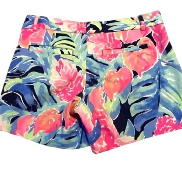 Lily Pulitzer Womens Multicolor Floral Print The Callahan Stretch Short Size 2 - Picture 2 of 5